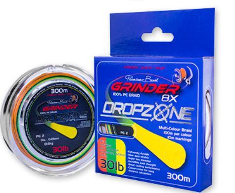 300M - Grinder DropZone 8X Multi Colour Braid - Stil Fishingbraid