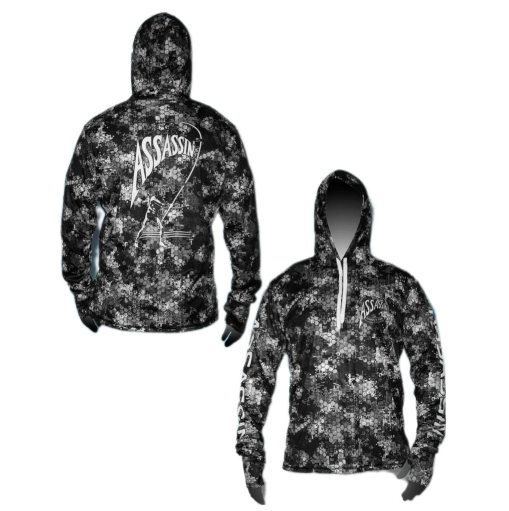 Assassin Camo Moisture Management Hoody - Stil Fishingshirt