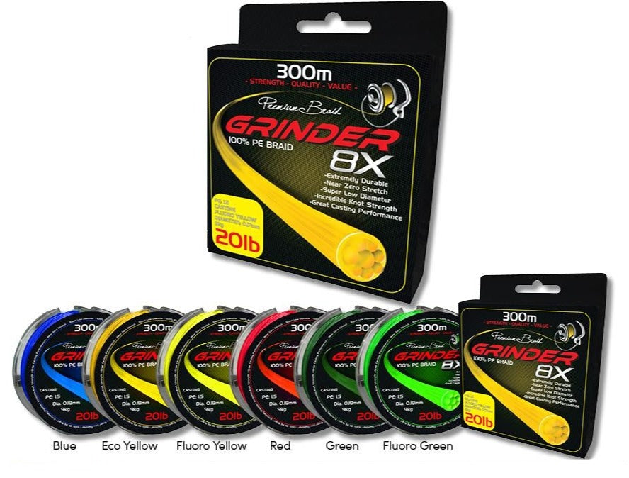 Grinder 8X Braid 300M - Stil Fishingbraid