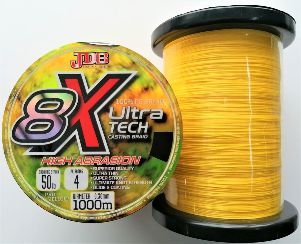 JDB Ultra-Tech 8X 1000m - Stil Fishingbraid